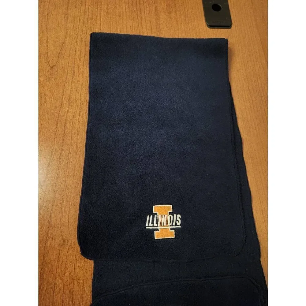 Illinois Navy Blue Fleece scarf